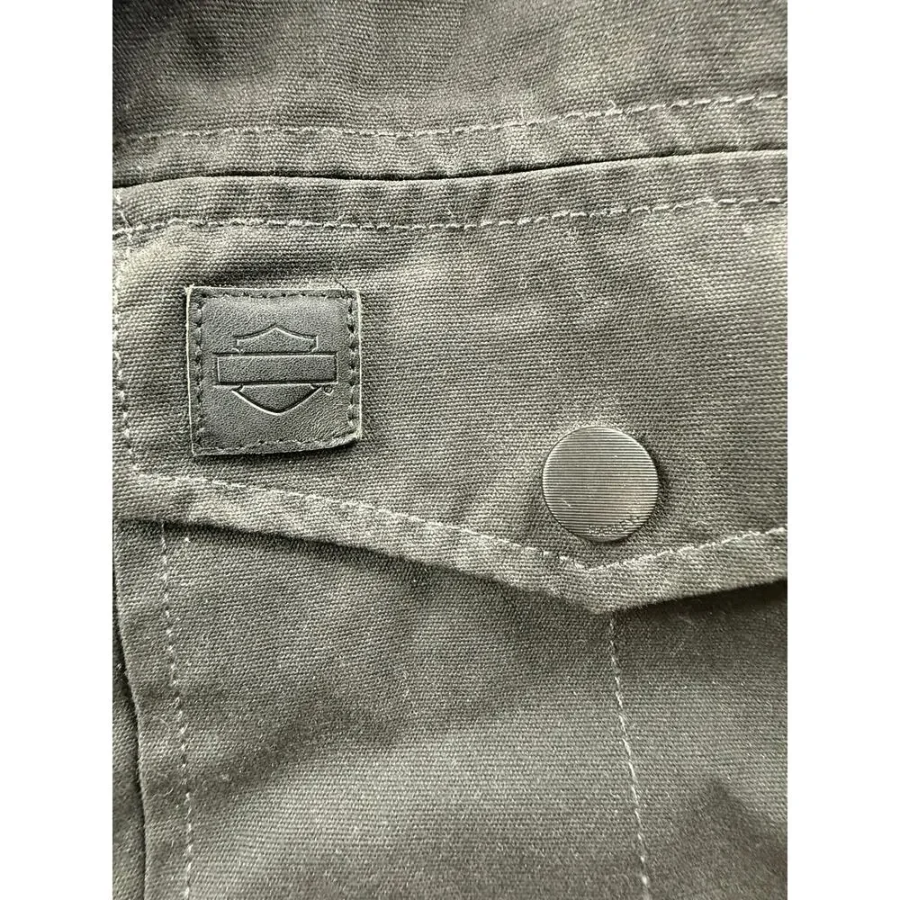 Harley-Davidson® Men's XL Crawford Cargo Jacket Coat, Grey Canvas. 98570-16VM